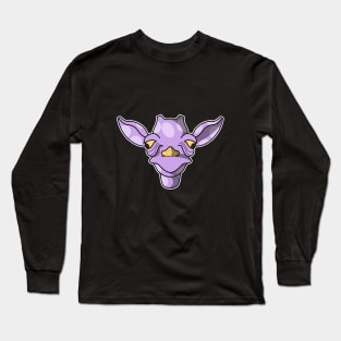 cute purple baby giraffe face Long Sleeve T-Shirt